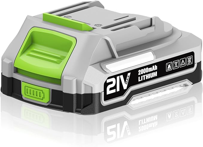 21V Max Lithium-Ion Battery 2.0 Ah Upgraded LED